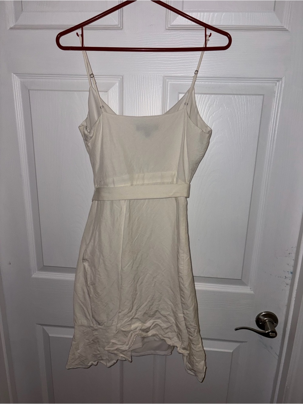 Banana Republic LINEN-BLEND RUFFLE WRAP DRESS - Picture 4 of 4